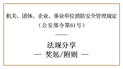 机关、团体、企业、事业单位消防安全工作的奖惩要求-国晋消防分享