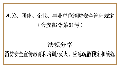 机关、团体、企业、事业单位的消防安全培训及应急预案演练-国晋消防