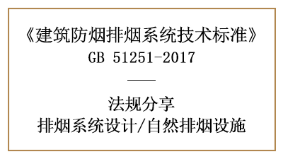 自然排烟设施设置时消防设计要求-四川国晋消防分享