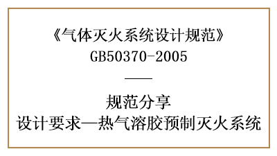 热气溶胶预制灭火系统的相关消防设计要求—四川国晋消防