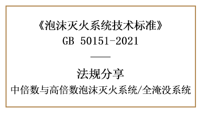 全淹没系统的消防设计规定与要求-四川国晋消防分享